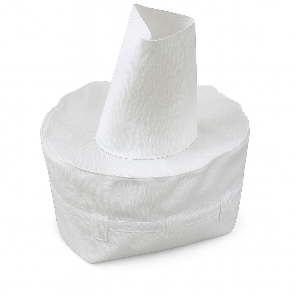 Fabric barrel top adapter with clear top